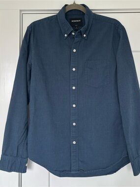 Bonobos Navy Button-Down Cotton Shirt
